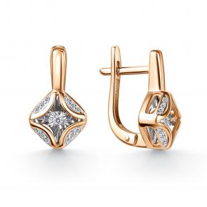 Золотые серьги GRIGORIEV с бриллиантом Г02-11-51191-31-00 фото