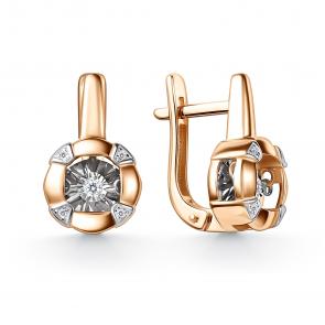 Золотые серьги GRIGORIEV с бриллиантом Г02-11-51193-31-00 фото