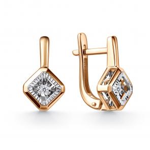 Золотые серьги GRIGORIEV с бриллиантом Г02-11-51197-11-00 фото