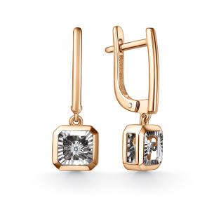 Золотые серьги GRIGORIEV с бриллиантом Г02-11-51224-11-00-1 фото