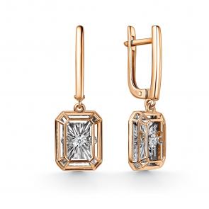 Золотые серьги GRIGORIEV с бриллиантом Г02-11-51279-11-00-1 фото