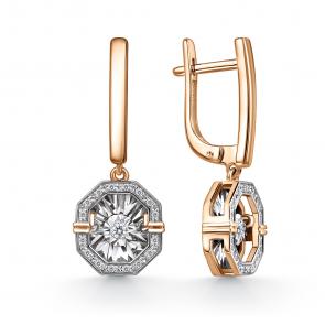 Золотые серьги GRIGORIEV с бриллиантом Г02-11-5630-11-00-1 фото