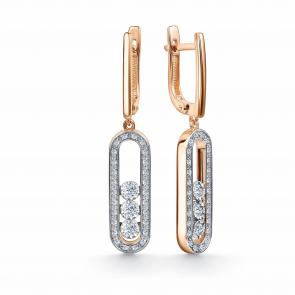 Золотые серьги GRIGORIEV с бриллиантом Г02-11-5833-31-00-1 фото