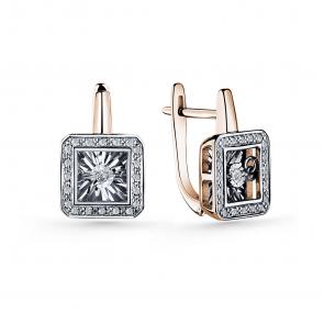 Золотые серьги GRIGORIEV с бриллиантом Г02-11-5890-31-00 фото