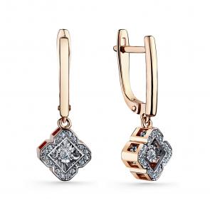 Золотые серьги GRIGORIEV с бриллиантом Г02-11-5904-31-00-1 фото