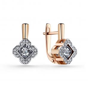 Золотые серьги GRIGORIEV с бриллиантом Г02-11-5904-31-00 фото