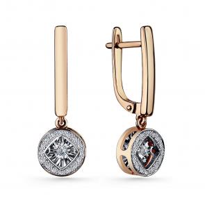 Золотые серьги GRIGORIEV с бриллиантом Г02-11-5924-31-00-1 фото