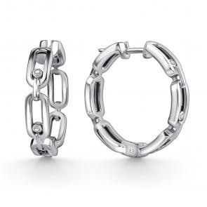 Серьги из белого золота GRIGORIEV с бриллиантом Г02-12-0898-11-00 фото