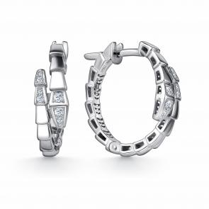 Серьги из белого золота GRIGORIEV с бриллиантом Г02-12-0974-11-00-1 фото