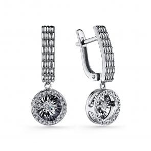 Серьги из белого золота GRIGORIEV с бриллиантом Г02-12-51043-31-00-1 фото