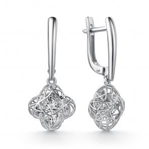 Серьги из белого золота GRIGORIEV с бриллиантом Г02-12-51250-11-00-1 фото