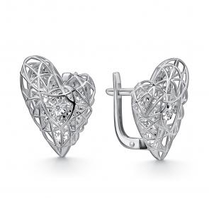 Серьги из белого золота GRIGORIEV с бриллиантом Г02-12-51251-11-00 фото