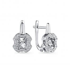 Серьги из белого золота GRIGORIEV с бриллиантом Г02-12-5893-31-00 фото