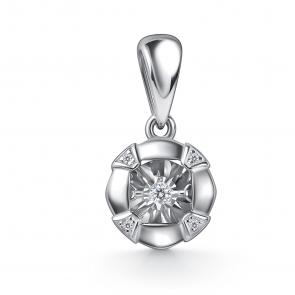 Серебряная подвеска GRIGORIEV с фианитом Г03-10-51193-41-00 фото