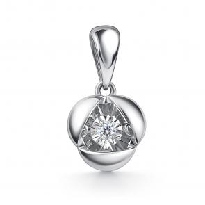 Серебряная подвеска GRIGORIEV с фианитом Г03-10-51194-41-00 фото