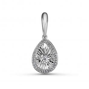 Серебряная подвеска GRIGORIEV с фианитом Г03-10-5497-41-00 фото