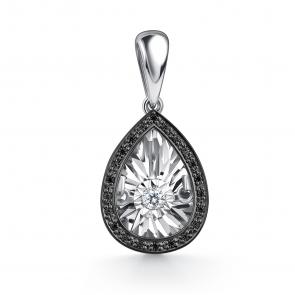 Серебряная подвеска GRIGORIEV с фианитом Г03-10-5497-43-00 фото