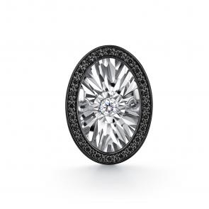 Серебряная подвеска GRIGORIEV с фианитом Г03-10-5498-43-00-1 фото