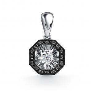 Серебряная подвеска GRIGORIEV с фианитом Г03-10-5628-43-00 фото