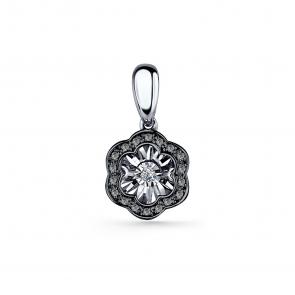 Серебряная подвеска GRIGORIEV с фианитом Г03-10-5892-43-00 фото