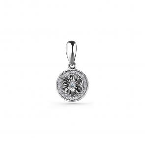 Серебряная подвеска GRIGORIEV с фианитом Г03-10-5925-41-00 фото