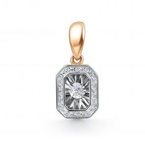 Золотая подвеска GRIGORIEV с бриллиантом Г03-11-51025-31-00 фото