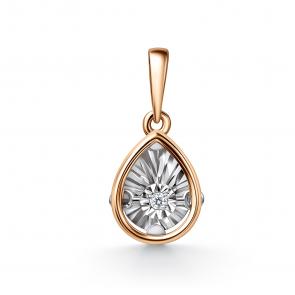 Золотая подвеска GRIGORIEV с бриллиантом Г03-11-51202-11-00 фото