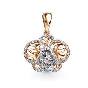 Золотая подвеска GRIGORIEV с бриллиантом Г03-11-51223-31-00 фото