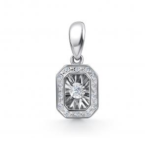 Подвеска из белого золота GRIGORIEV с бриллиантом Г03-12-51025-31-00 фото