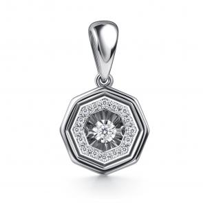 Подвеска из белого золота GRIGORIEV с бриллиантом Г03-12-51065-31-00 фото