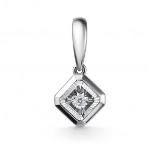 Подвеска из белого золота GRIGORIEV с бриллиантом Г03-12-51197-11-00 фото