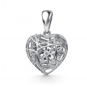 Подвеска из белого золота GRIGORIEV с бриллиантом Г03-12-51221-11-00 фото
