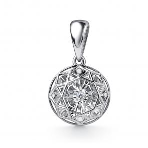 Подвеска из белого золота GRIGORIEV с бриллиантом Г03-12-51235-11-00 фото
