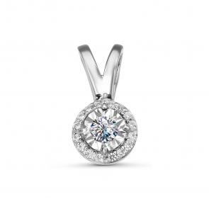 Подвеска из белого золота GRIGORIEV с бриллиантом Г03-12-5348-31-00 фото