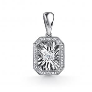 Подвеска из белого золота GRIGORIEV с бриллиантом Г03-12-5629-31-00 фото