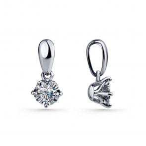 Подвеска из белого золота GRIGORIEV с бриллиантом Г03-12-6014-11-00-1-25 фото