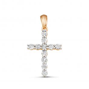 Золотая подвеска GRIGORIEV с бриллиантом Г03-14-5002 фото