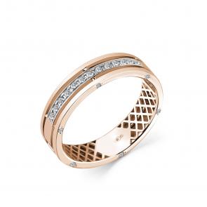 Золотое кольцо GRIGORIEV с бриллиантом Г04-11-0917-21-00 фото