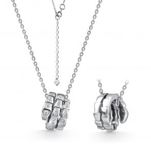  Колье из серебра с фианитом Серебро 925° Г08-10-0973-41-00-2 фото