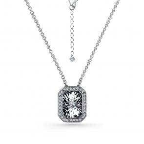  Колье из серебра с фианитом Серебро 925° Г08-10-5629-41-00 фото