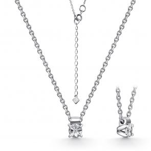  Колье из серебра с бриллиантом Серебро 925° Г08-10-5776-21-00-1 фото