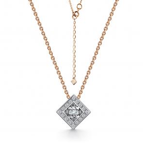  Колье из красного золота с бриллиантом Золото 585° (красное) Г08-11-51081-31-00 фото