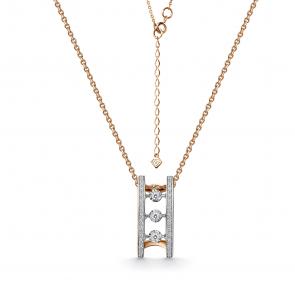  Колье из красного золота с бриллиантом Золото 585° (красное) Г08-11-51114-31-00 фото