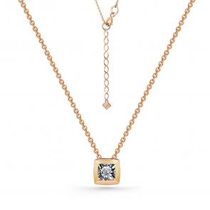  Колье из красного золота с бриллиантом Золото 585° (красное) Г08-11-5704-31-00 фото