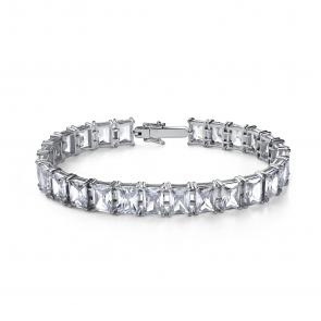 Серебряный браслет GRIGORIEV с фианитом Г09-10-01093-41-00 фото