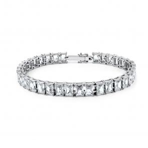 Серебряный браслет GRIGORIEV с фианитом Г09-10-01242-41-00 фото