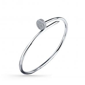 Серебряный браслет GRIGORIEV с фианитом Г09-10-0665-41-00 фото