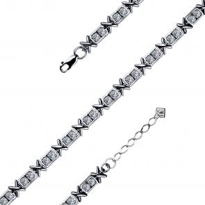 Серебряный браслет GRIGORIEV с фианитом Г09-10-0747-41-00 фото