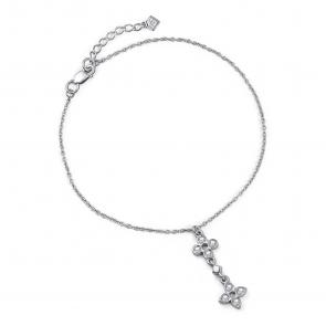 Серебряный браслет GRIGORIEV с фианитом Г09-10-0961-41-00 фото