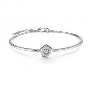 Серебряный браслет GRIGORIEV с фианитом Г09-10-51157-41-00 фото